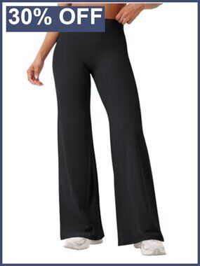 Women's Straight Leg Workout Leggings High Waisted Yoga Gym Pants